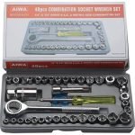 40 Pcs Combination Socket Wrench Set