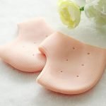 Silicone Anti-Crack Half Heel Socks Set