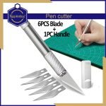 Pen Type Paper Cutter 6 Blades + 1 Handle