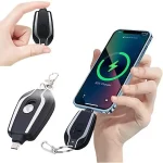 Keychain Portable 1500 mAh Power Bank Type-C Charger