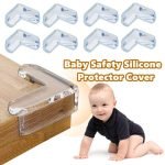 Pack of 4 - silicone table protector cover with sticker