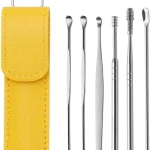 DherigTech Ear Wax Cleaning Kit, 6 Pcs Ear Pick Tools, Wax Removal Kit